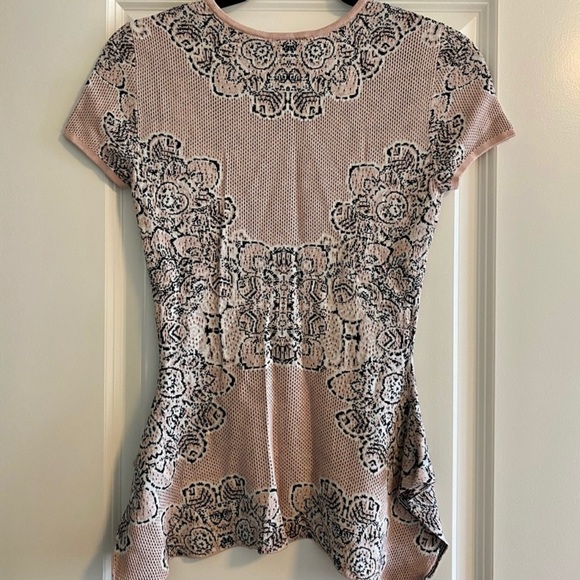 BCBG Sweater Peplum Blouse - Picture 2 of 2